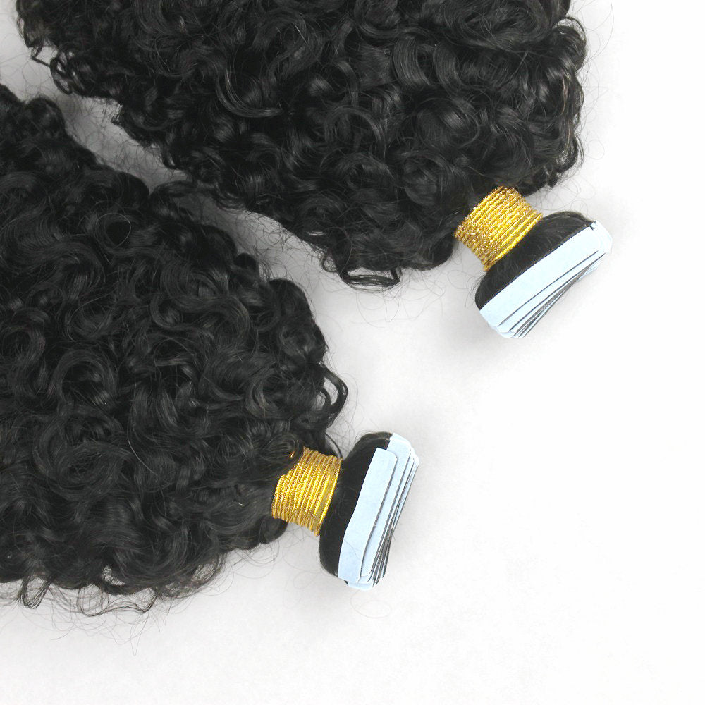 Burmese Curly Tape-in Extensions